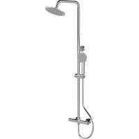Balterley Round Shower Kit with Fixed Head & Adjustable Handset - Chrome in Silver