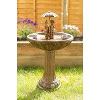 Marco Paul 82cm Bronze Resin Boy & Solar Powered Water Fountain