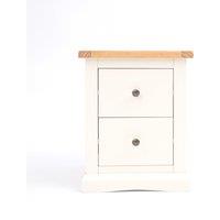 Cabinet Bits Castelli 2 Drawer Bedside Table in Off-White