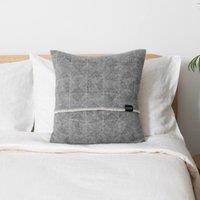 Native Natural Diamond Grey Wool Cushion 45x45cm | Size: 45 cm x 45 cm