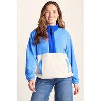 TOG24 Women's 'Lowca' 1/2 Zip Microfleece in Light Blue | Size: 12