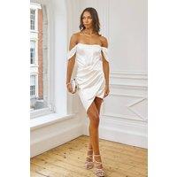 TFNC London Women's Dalin White Mini Dress | Size: 14