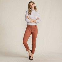 Lands' End Women's Slim Leg Cropped Chinos, Mid Rise in Terracotta | Size: 12