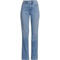 Lands' End Women's Plus Recover Straight Leg Jeans, High Waisted in Pale Blue | Size: 20R