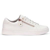 Hotter Women's Wide Fit 'Leonie' Trainers in White | Size: 5.5
