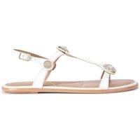 Carvela Women's 'Amalia Sandal' Leather Sandals in White | Size: 9