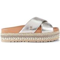 Carvela Women's 'Fascino Flatform' Sandals in Silver | Size: 9