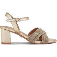 Carvela Women's 'Divine Block Wf' Sandals in Gold | Size: 5