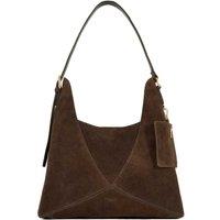 Dune London Women's 'Dearest' Suede Shoulder Bag in Dark Brown