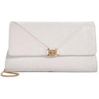 Dune London Women's 'Bee' Leather Clutch in White