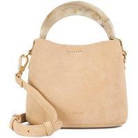Dune London Women's 'Dharla' Suede Shoulder Bag in Taupe