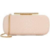 Dune London Women's 'Body' Leather Clutch in Light Pink