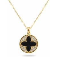 Latelita Women's Florentine Clover Necklace Gold