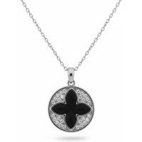 Latelita Women's Florentine Clover Necklace Silver