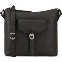 Dents Women's Windsor Leather Cross Body Bag in Black