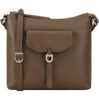 Dents Women's Windsor Leather Cross Body Bag in Olive