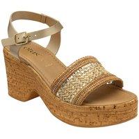 Lotus Women's Natural 'Chelsia' Open-Toe Sandals | Size: 6