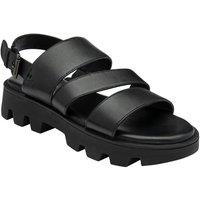 Lotus Women's 'Xena' Leather Slingback Sandals in Black | Size: 6