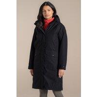 Craghoppers Women's Rosalind Longline Hooded Waterproof Breathable Padded Jacket in Black | Size: 12