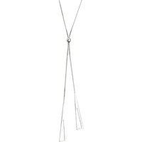 Lovii Women's Elegant Adjustable Y-Style Necklace with Modern Drop Design in Silver