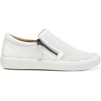 Hotter Women's Extra Wide 'Daisy' Deck Shoes in White | Size: 4