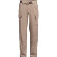 Lands' End Men's Stretch Cotton Belted Cargo Trousers in Tan | Size: 38L