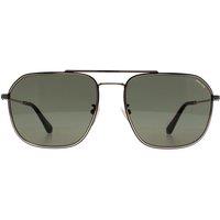 Police Men's Aviator Shiny Rose Gold Green SPLF64 Octane 1