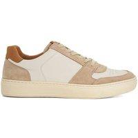 Dune London Men's 'Tawly' Leather Trainers in Natural | Size: 10