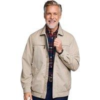 Aldon Men's Micromoss Woven Blouson Style Showerproof Jacket in Off-White | Size: 3XL