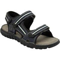 Lotus Men's 'Gus' Leather Strap Sandals in Blue | Size: 7