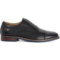 Dune London Men's Wide Fit 'Stanlakes' Leather Lace Up Shoes in Black | Size: 12