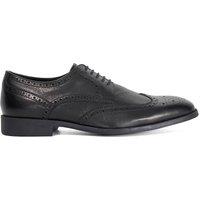 Dune London Men's Wide Fit 'Sunni' Leather Derbies in Black | Size: 7