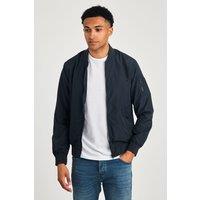 French Connection Men's MA1 Technical Bomber Jacket in Navy | Size: Small