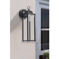 Living and Home E27 Outdoor Waterproof Metal Wall Light in Black