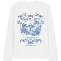 Netflix Bridgerton Fairy Tale Gazebo Dancing Long Sleeve T-Shirt, White | Size: XL