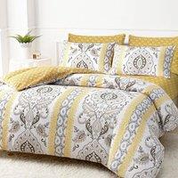 Grace Brushed Double Duvet Cover Supersoft with Zipper Closure in Beige | Size: Single