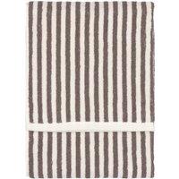 Yard Hebden Striped 100% Cotton Towel in Brown