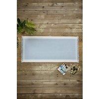 Deyongs Shoreline Stripe Beach Towel Stone 80x165cm 400gsm in Light Blue | Size: 80x165 cm