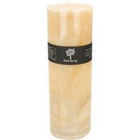 Nicola Spring Round Vanilla Pillar Candle - 215 Hours - Cream in Beige