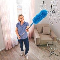 Clarsen Telescopic Magic Duster With Extendable Handle & Soft Fibres in Blue