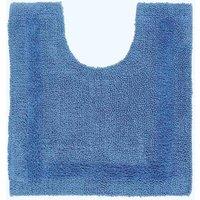 Homescapes Luxury Pedestal Mat Reversible 1600GSM 100% Cotton, 50 x 55cm Bath Mat in Cobalt | Size: 50 x 55 cm