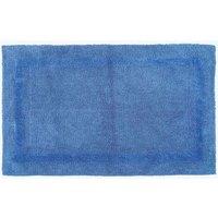 Homescapes Luxury Extra Large Bath Mat Reversible 1600GSM 100% Cotton, 70 x 120cm in Cobalt | Size: 70 x 120 cm