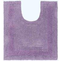 Homescapes Luxury Pedestal Mat Reversible 1600GSM 100% Cotton, 50 x 55cm Bath Mat in Lilac | Size: 50 x 55 cm