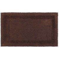 Homescapes Luxury Extra Large Bath Mat Reversible 1600GSM 100% Cotton, 70 x 120cm in Chocolate | Size: 70 x 120 cm