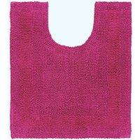 Homescapes Luxury Pedestal Mat Reversible 1600GSM 100% Cotton, 50 x 55cm Bath Mat in Raspberry | Size: 50 x 55 cm