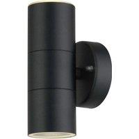 First Choice Lighting Blaze - Black Outdoor Up Down Wall Light