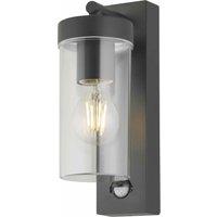 First Choice Lighting Hadron - Black Motion Sensor Outdoor Wall Light