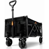 Voyager Lightweight Camping Wagon 70L with 100kg Weight Capacity in Black