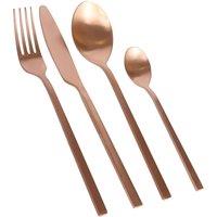 Argon Tableware 16pc Stainless Steel Cutlery Set in Copper