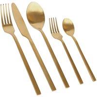 Argon Tableware 60pc Stainless Steel Cutlery Set in Gold